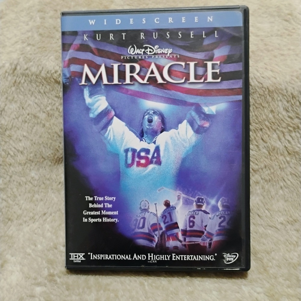 Disney Miracle DVD Kurt Russell 2-Disc Widescreen Sports Movie USA Hockey